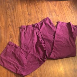 SB Scrub pants size m maroon